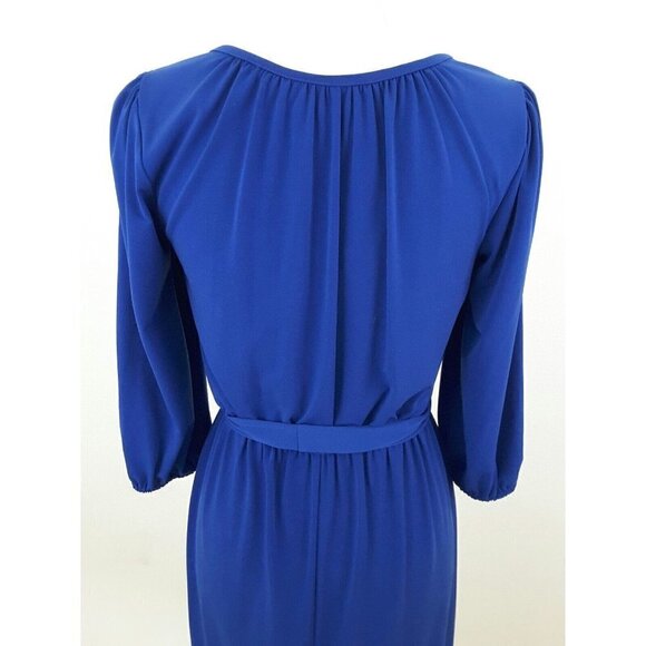 VALERIE BERTINELLI--Women's Size 4--Royal Blue Dress w/Slits on the Sleeve. - Picture 8 of 10